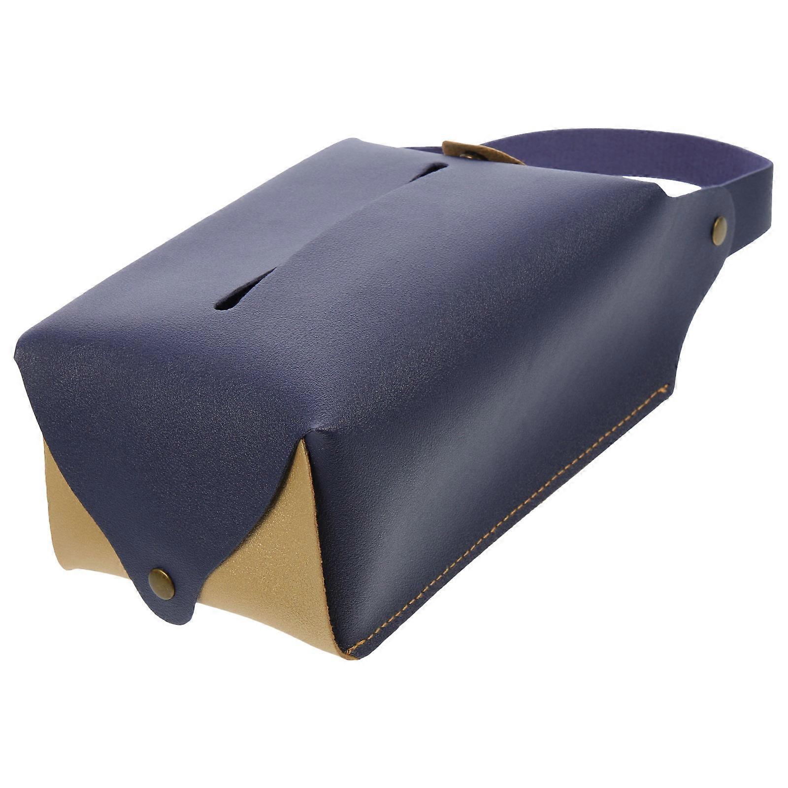 Napkin Holder Black Car Tissue Box for Storage Use 5Pcs Set