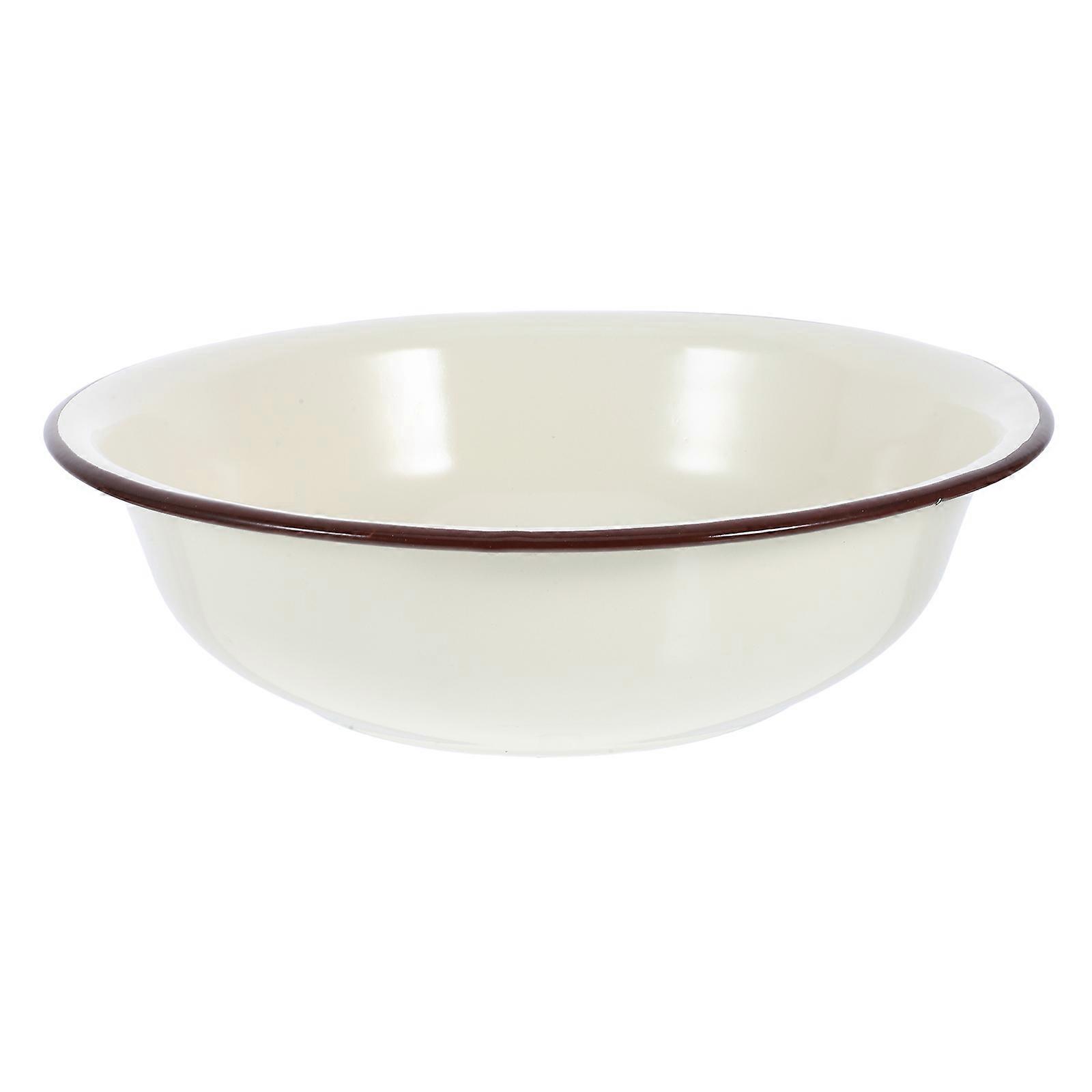 Soup Bowl Iron Kitchen Bowl for Home Use Multifunctional Random Pattern