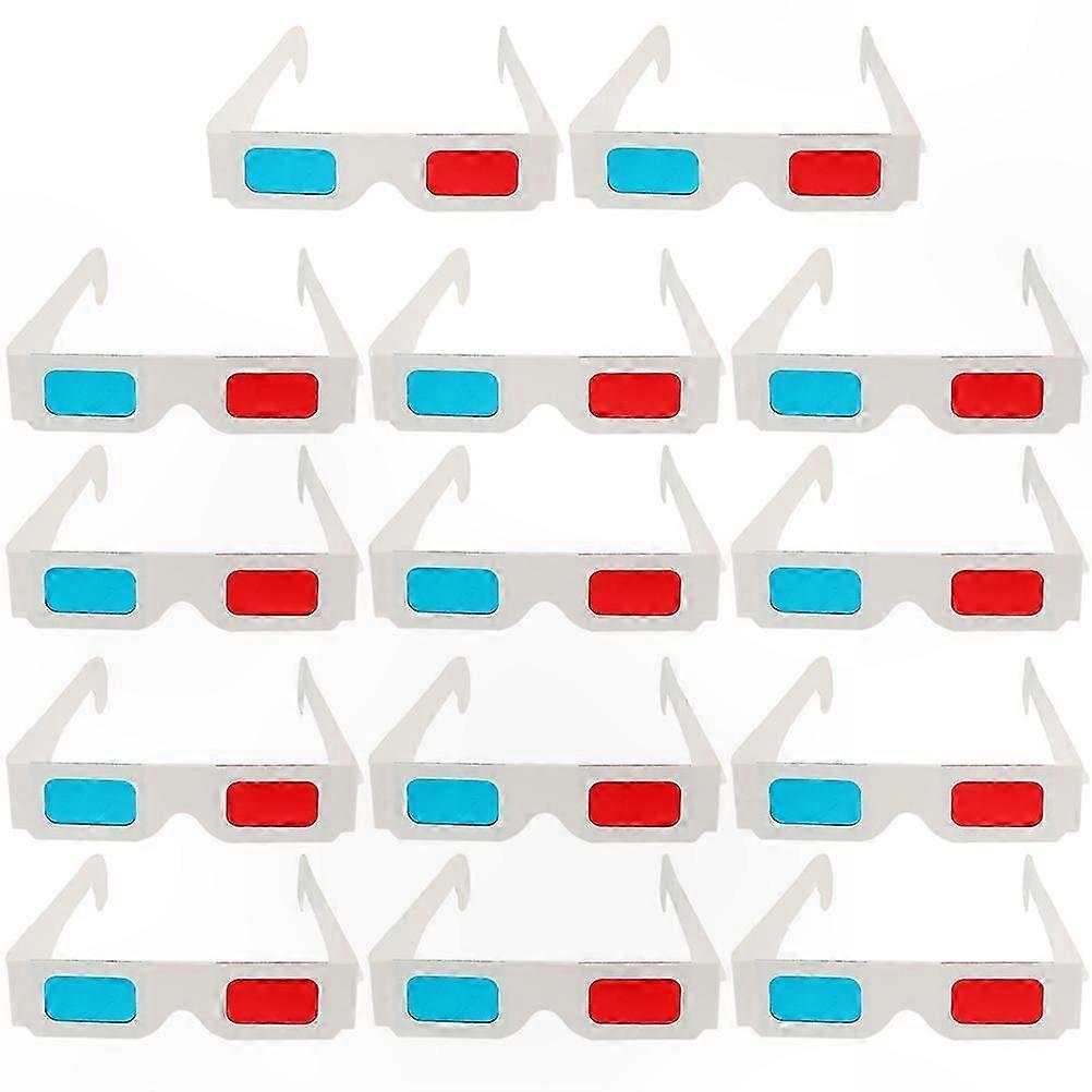 60 Pack Anaglyph 3D Glasses with Red & Blue Lenses for Enhanced Viewing Experience