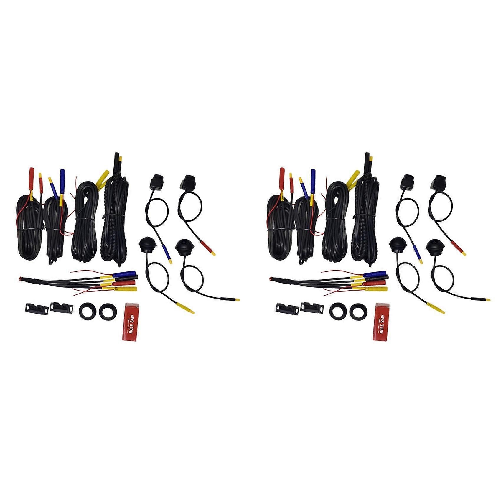 8x 360 Vehicle Camera Panoramic Surround View 1080P AHD Front Rear Left Right View Camera for Android Car Radio System