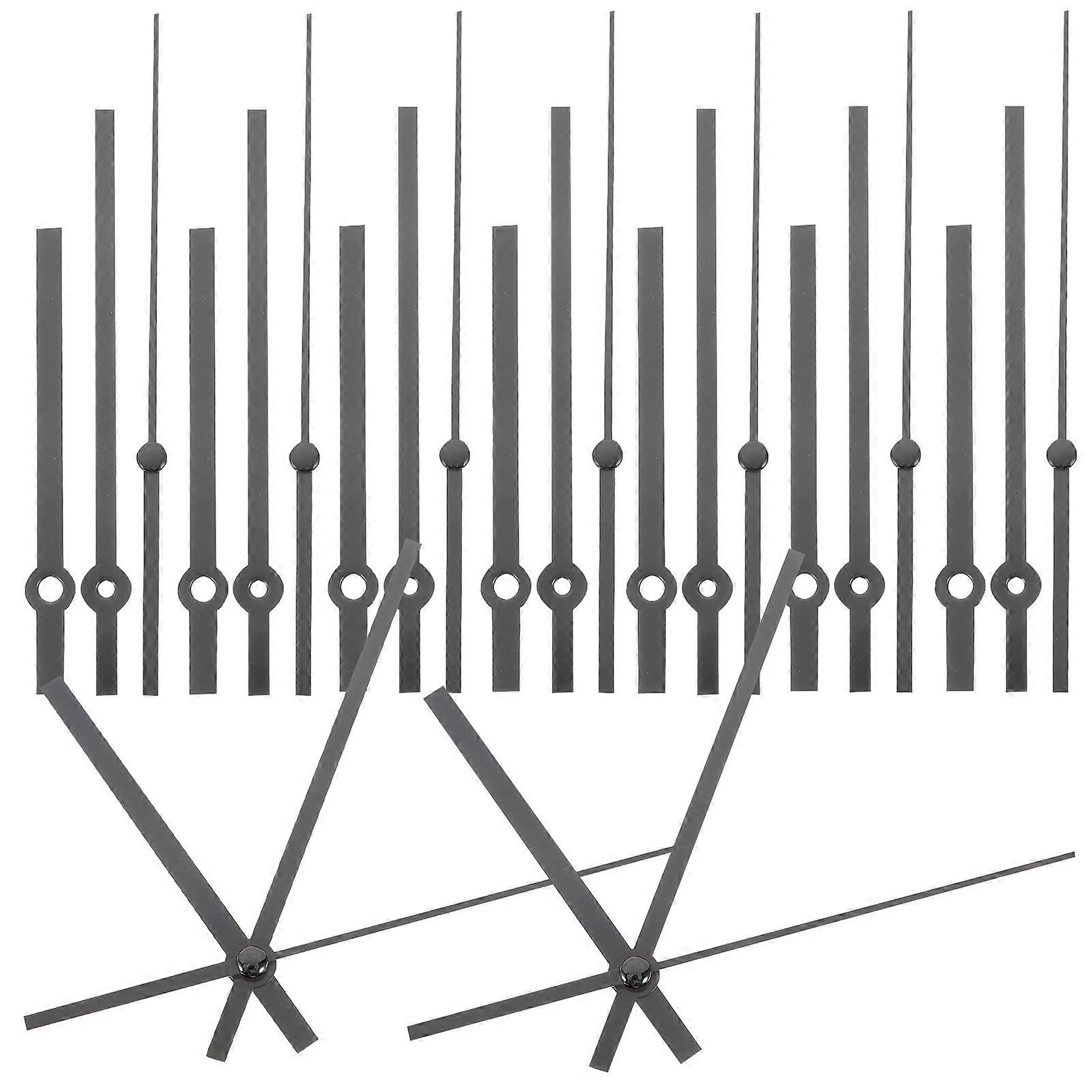 Clock Hands Plastic Clock Pointers for Repair 10Sets Wear-Resistant Black