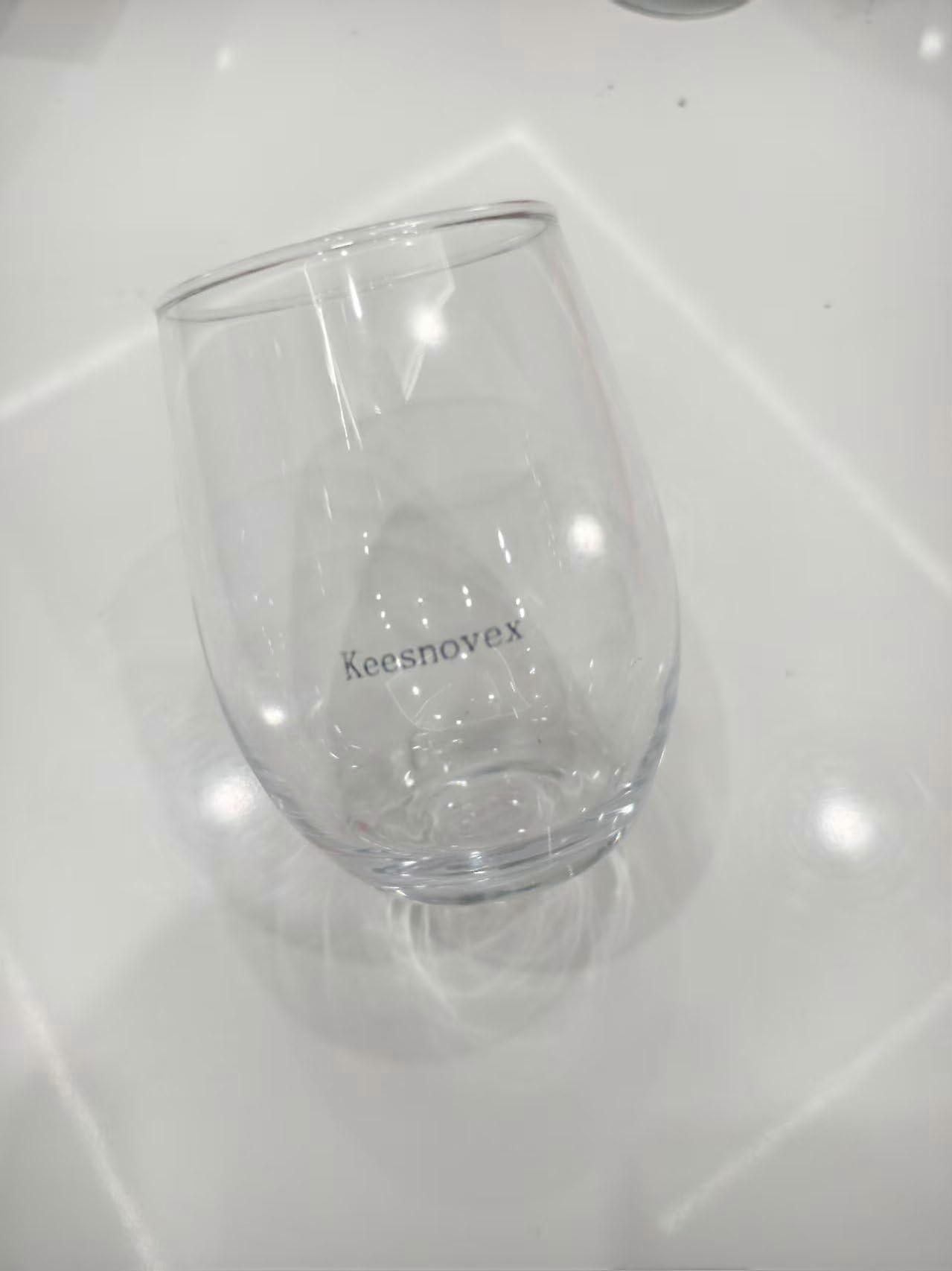 Clear Stemmed Wine Glasses Set for Red and White Wine Tasting