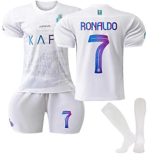 Maillot extérieur enfant Al-Nassr FC 2023-2024, n° 7 Ronaldo 16 ans