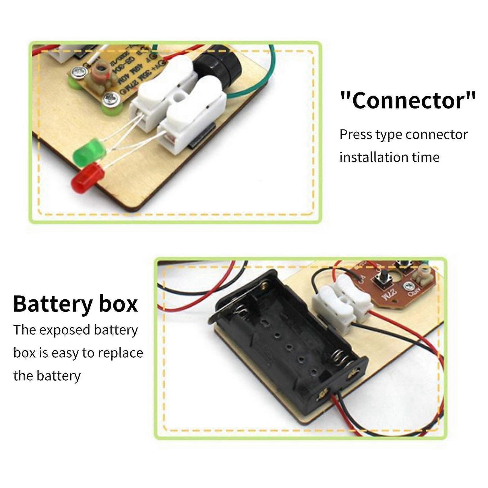 10X STEM Kits, Learn Morse Code, Build A Telegraph Machine, Electric Circuit Experiment, Electricity Kit(No Battery)
