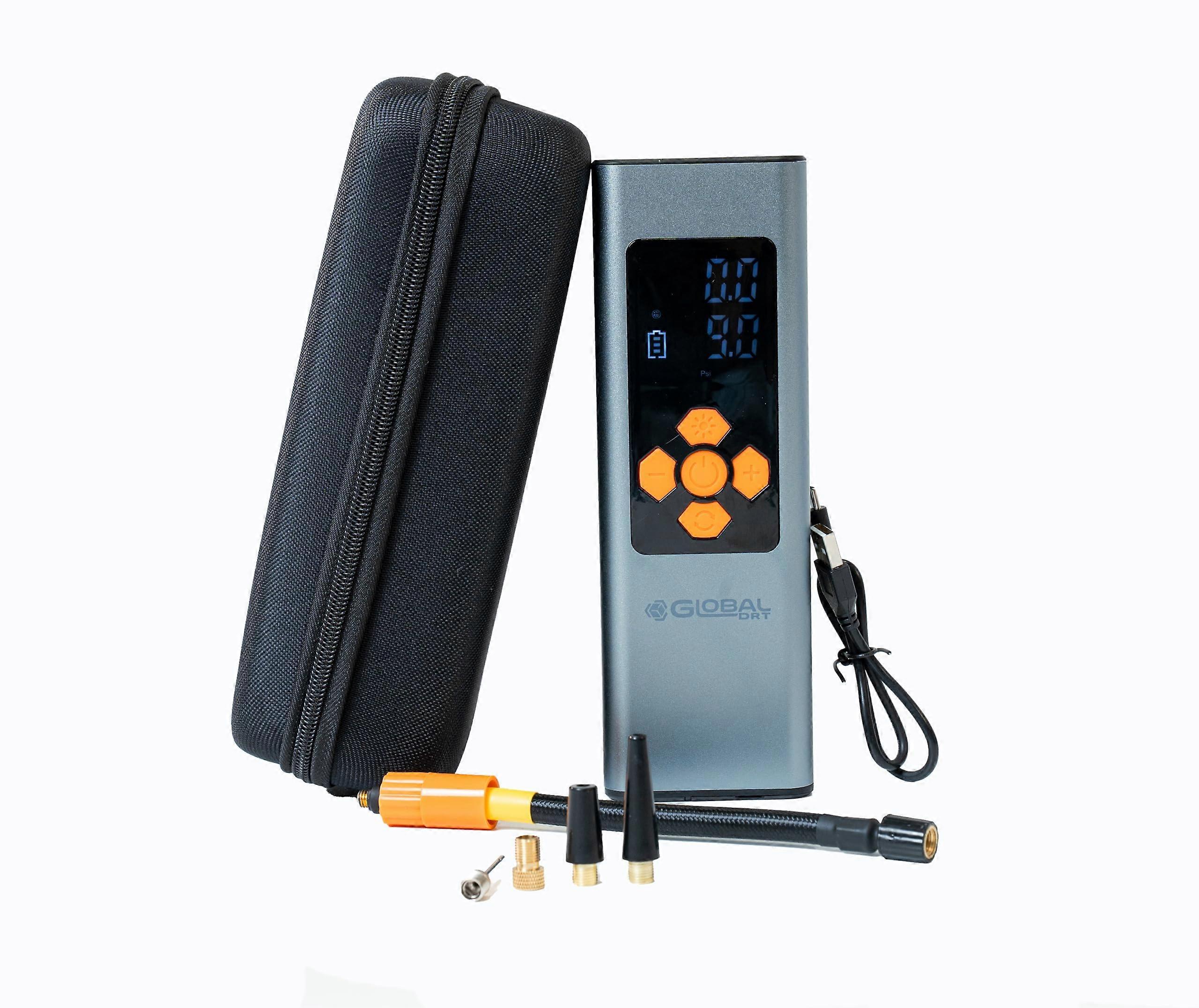 Portable Tire Inflator 150 PSI Cordless Air Compressor with Digital Gauge LED Light Auto ShutOff