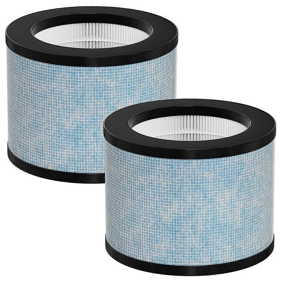 2 Pack Air Purifier Replacement Filter MK01 MK06 HEPA with OdorReducing Carbon for AROEVE POMORON