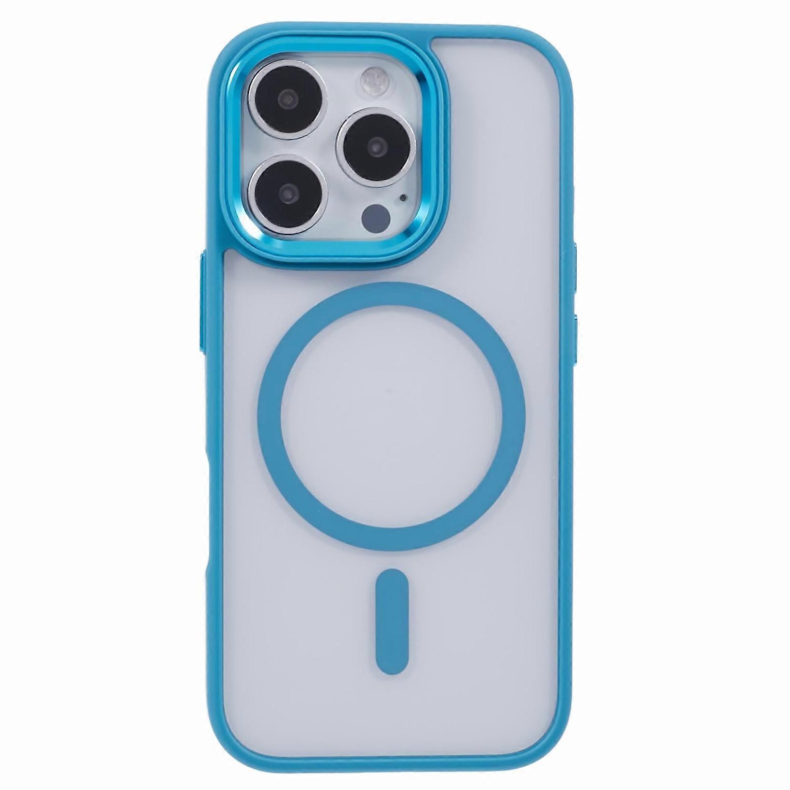 For iPhone 16 Pro Compatible with MagSafe Phone Case Clear PC+TPU Back Cover