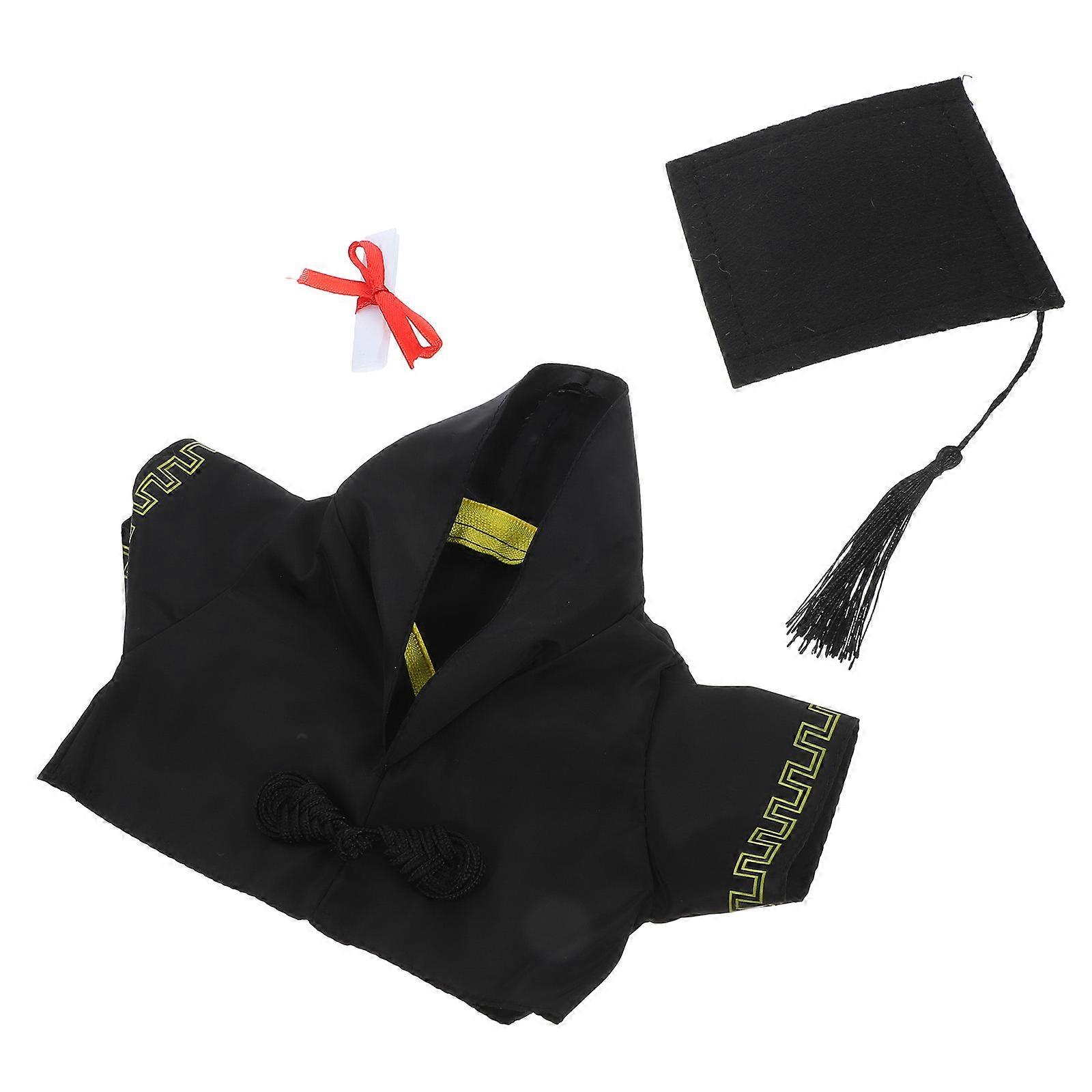 Graduation Bear Doll Clothes for Decoration 1Set Replaceable Lovely Outfit