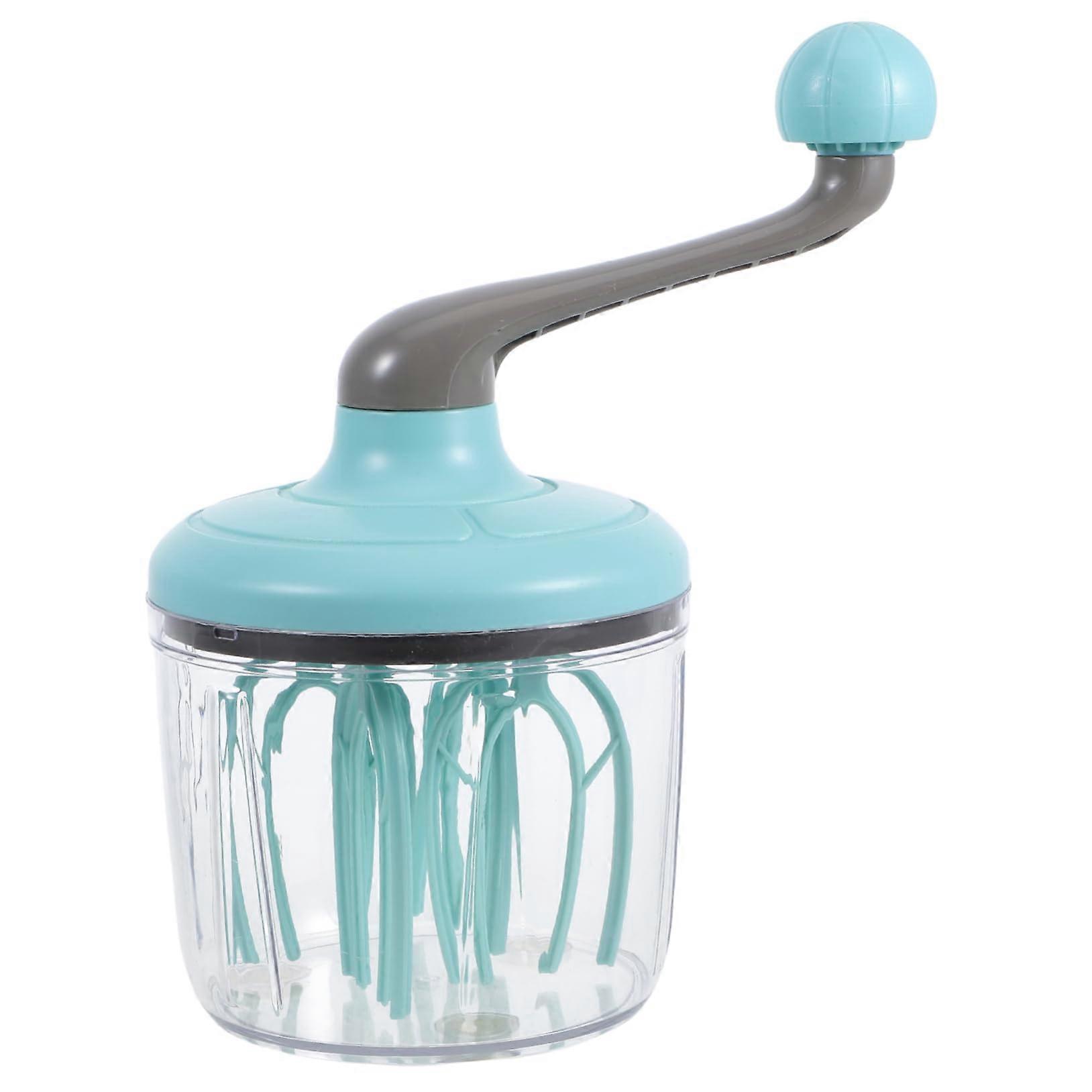 Manual Hand Crank Egg Beater with Variable Speed for Whipping Cream and Baking Kitchen Use
