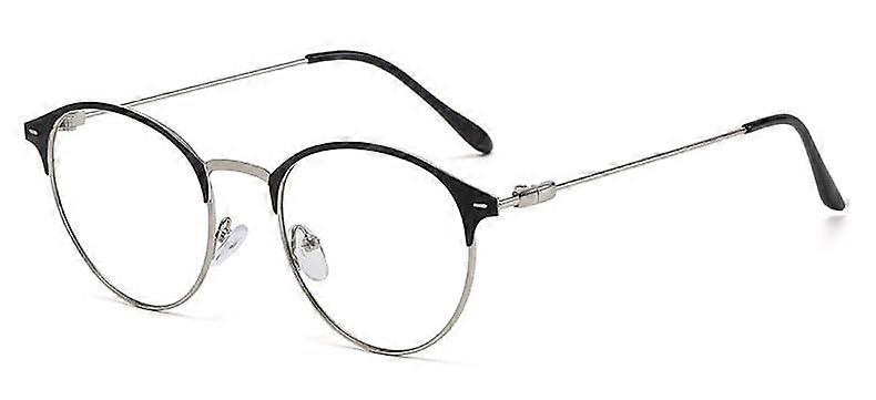 Blue Light Blocking Retro Round Reading Glasses +2.50 C2 Vintage AntiUV ScratchResistant