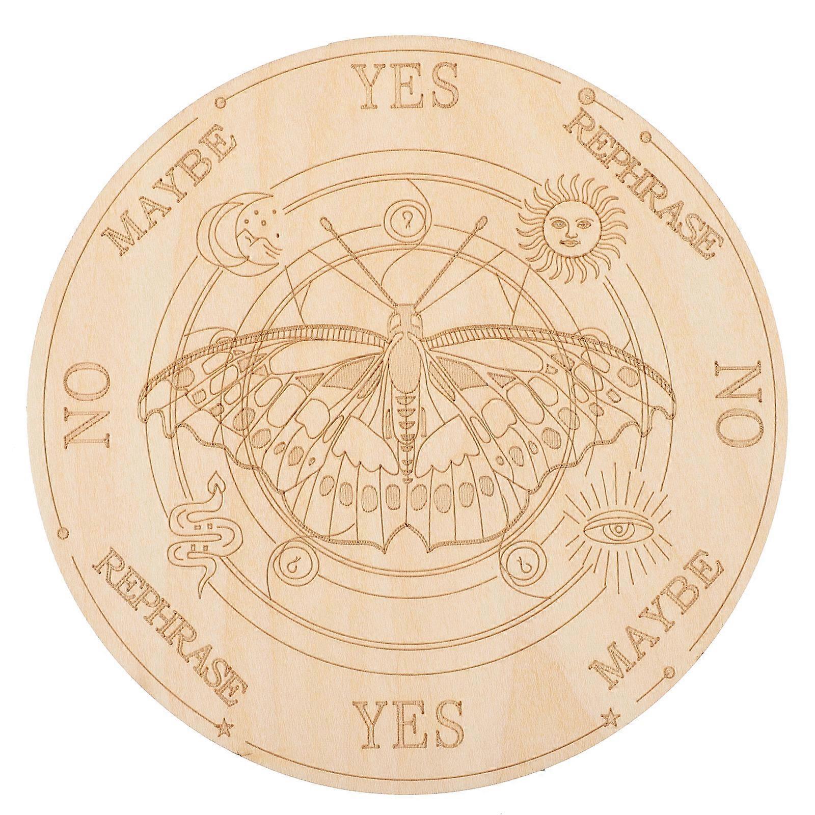 Wooden Pendulum Board for Divination Witchcraft Beginner Kit