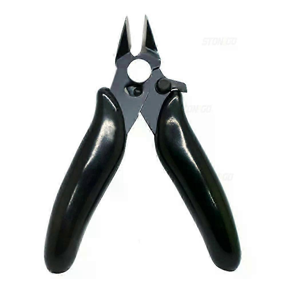 Alicate de corte micro STONEGO de 3,5 polegadas com trava, pequeno, para joias, cortador de fio macio, mini alicate de corte diagonal.
