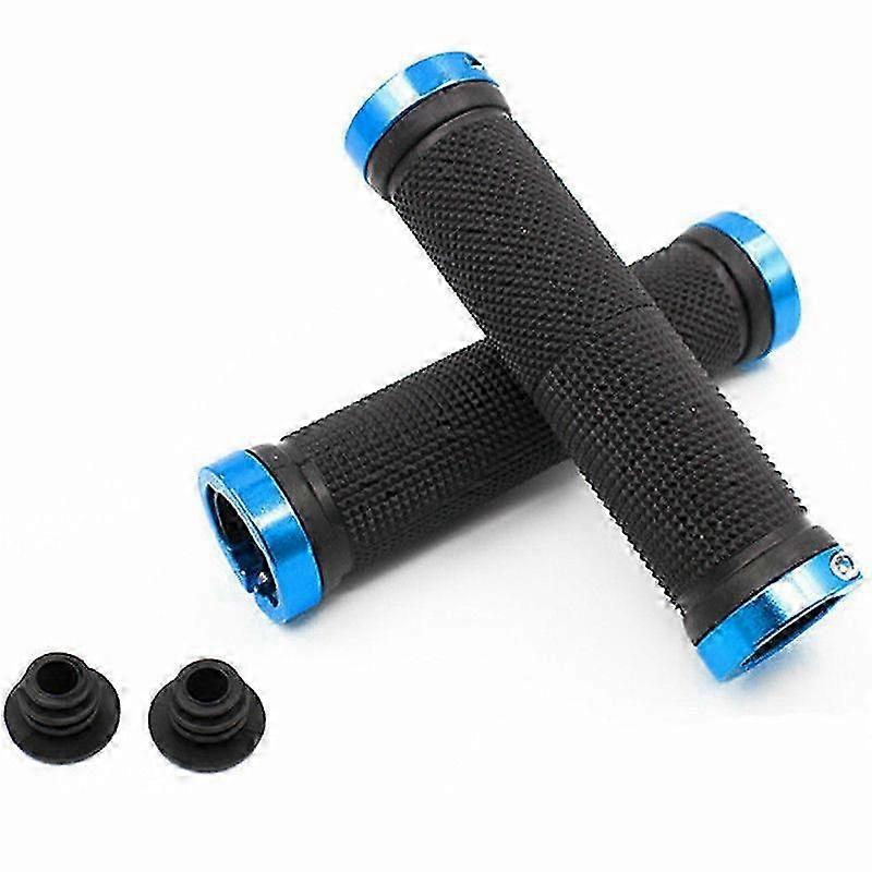 MTB Handlebar Grips with DualSide Locking and AntiSlip ShockAbsorbing Cushion for BMX