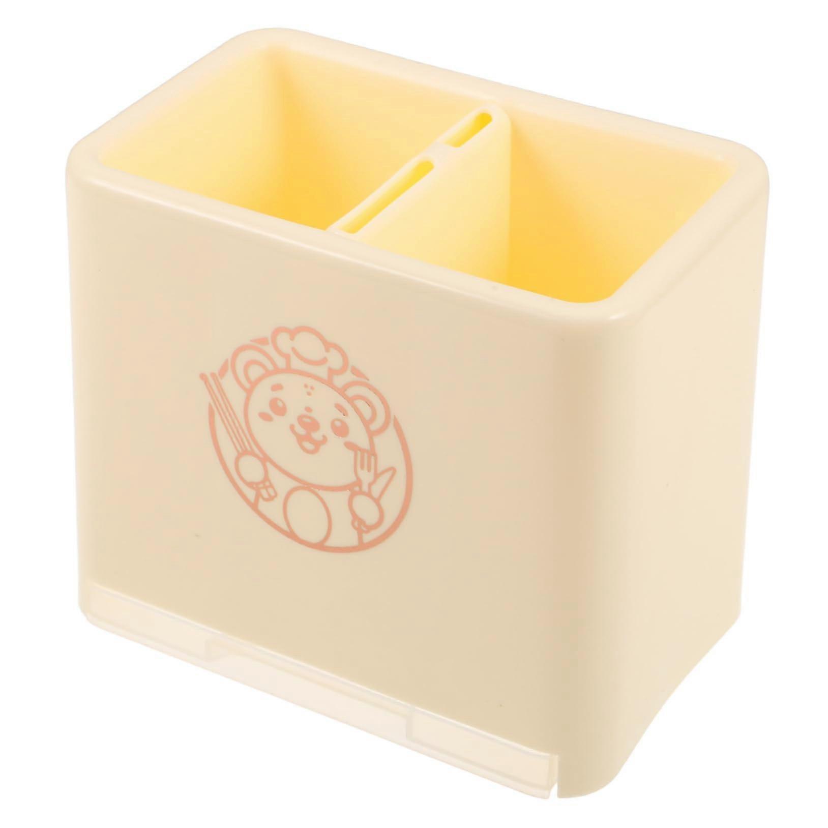 Adhesive Wall Mounted Kitchen Utensil Holder for Cooking Tools, Space Saving Plastic Storage Rack