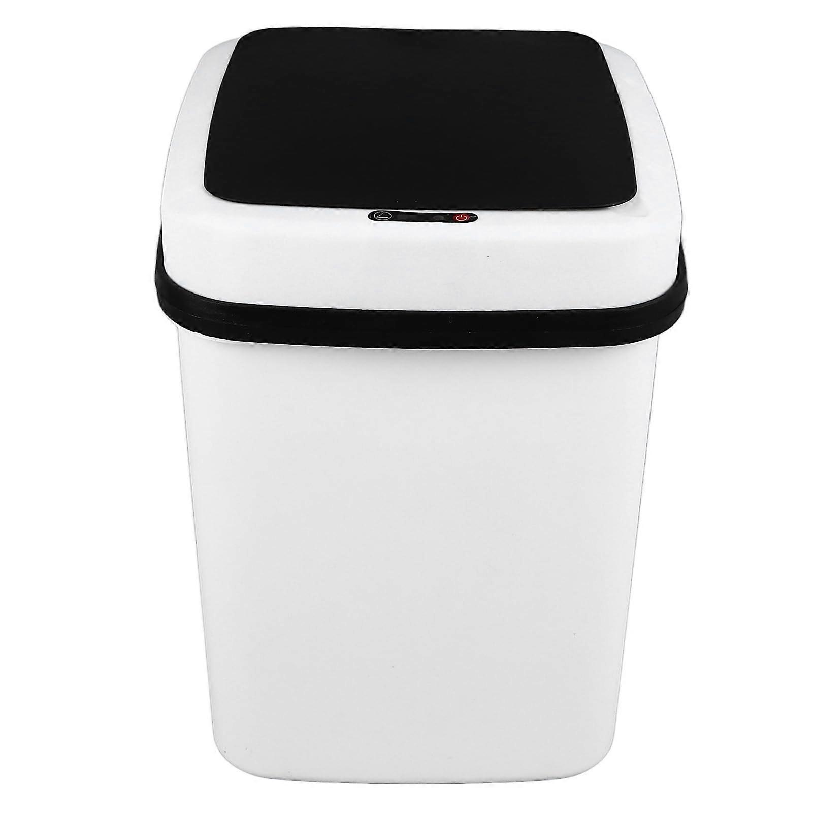 Smart Trash Can with Motion Sensor Lid, Large Capacity, LED Light, Elegant Style for Home