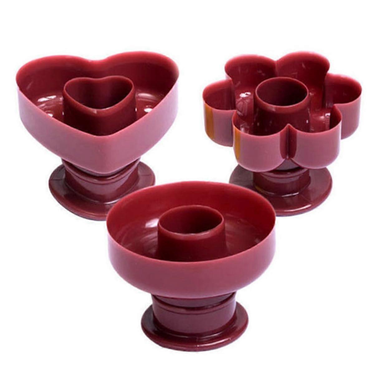 3Pcs NonStick Donut Mold Set Plastic Donut Maker for DIY Cakes Biscuits and Home Baking