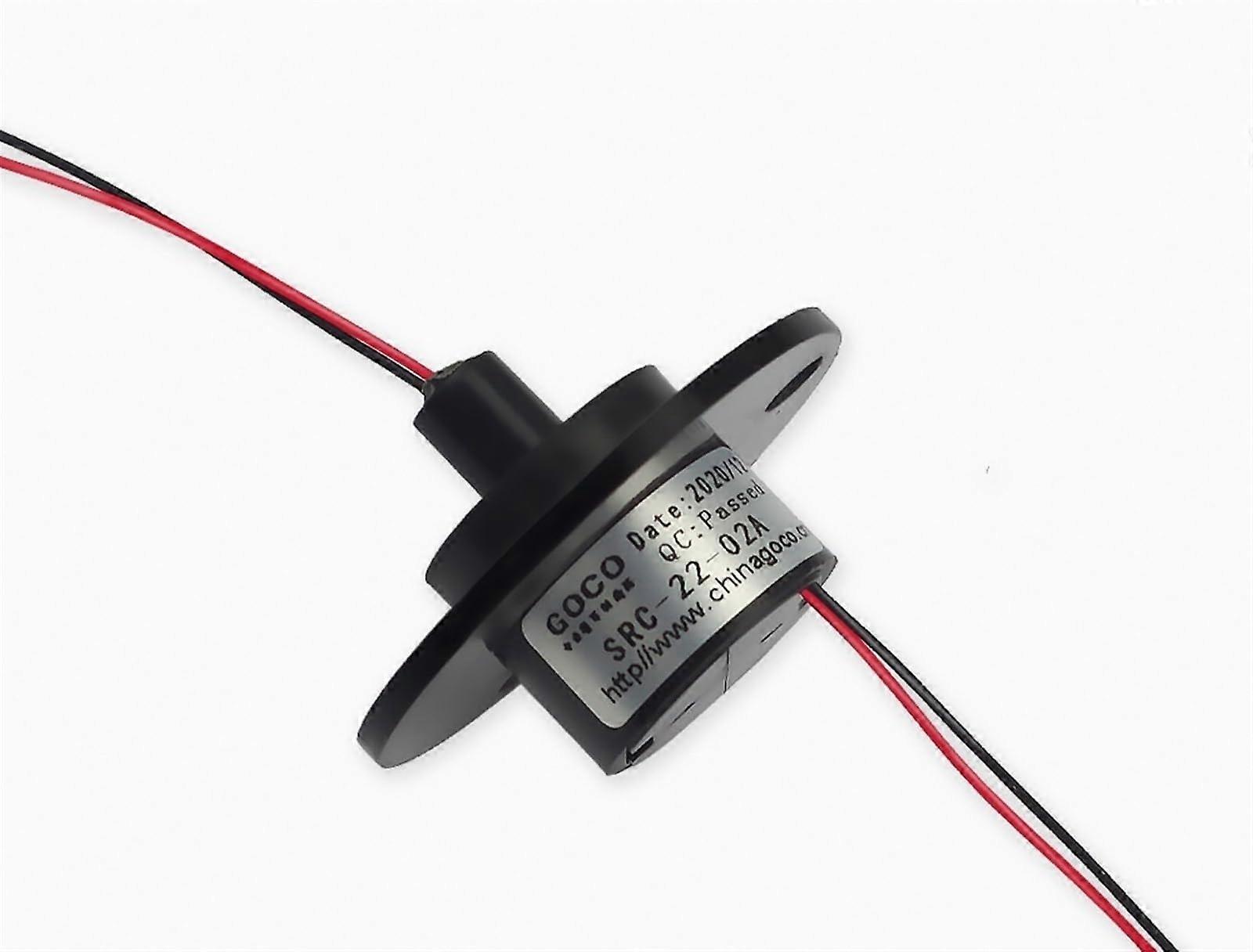 Slip Ring 2 Channel 2A SRC2202A Rotary Electrical Connector for Stable 360° Power Transfer