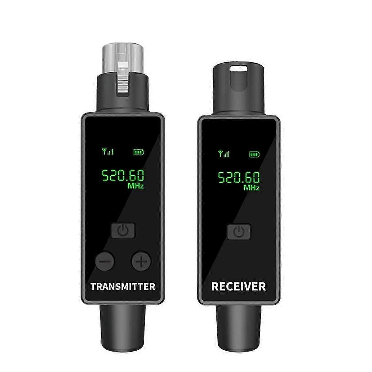 2.4G XLR Microphone Adapter Wireless Microphone Transmitter Receiver System for Dynamic Mic Guitars