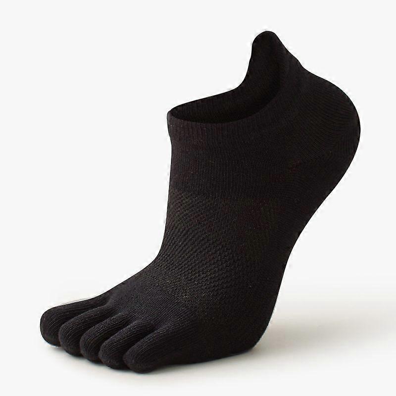 5pcs Women's Mesh Cotton Toe Socks, Breathable Thin No-Show Low-Cut Socks