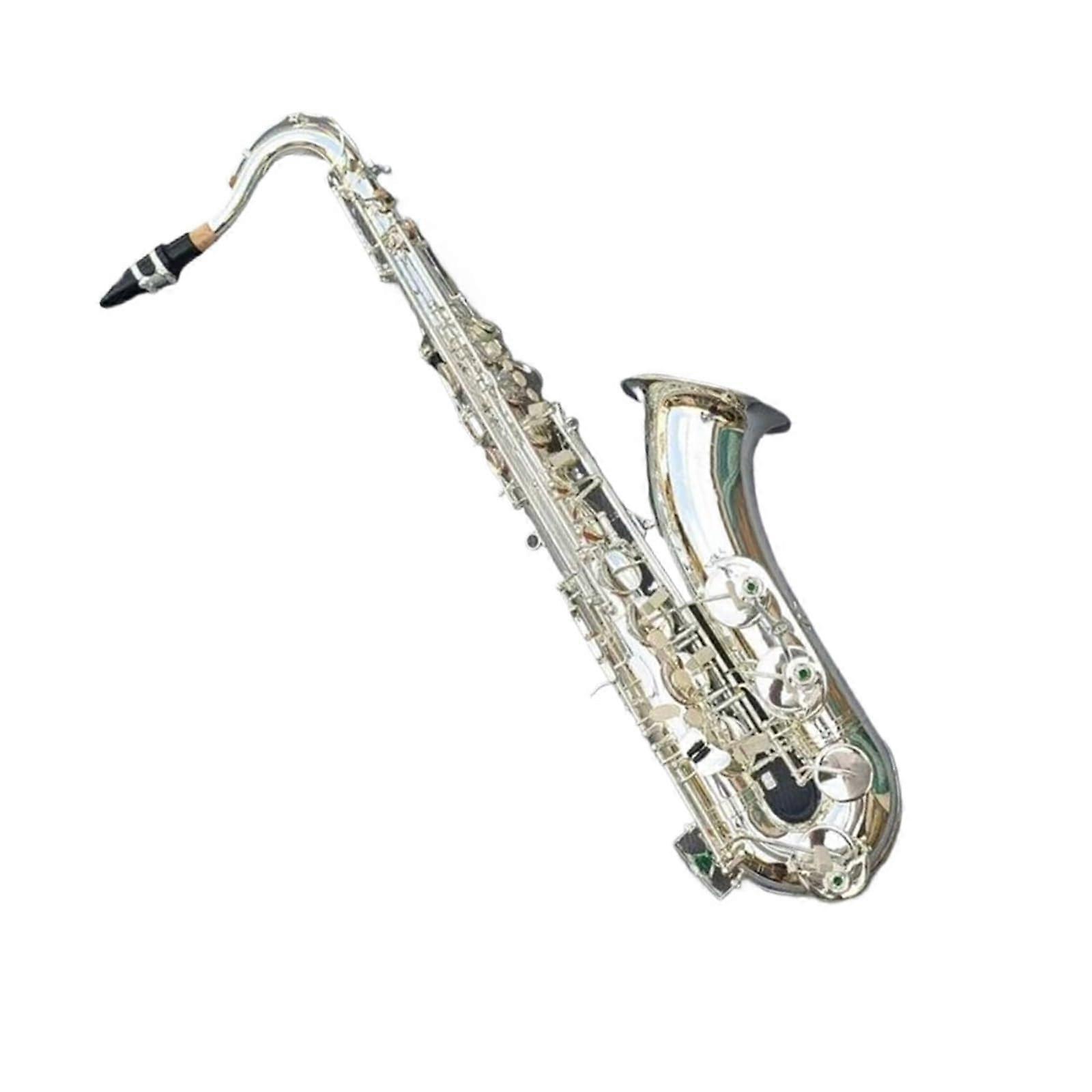 Professional Tenor Saxophone Bb Silver Plated with Versatile Clear Tone and Responsive Key Action