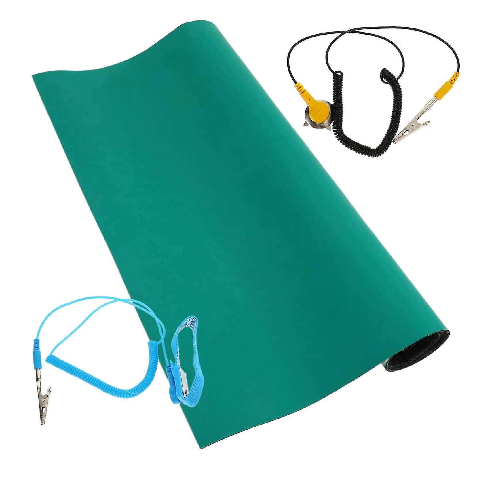 Large Silicone Anti Static Soldering Mat with Heat Resistant Non Slip Base for Electronics