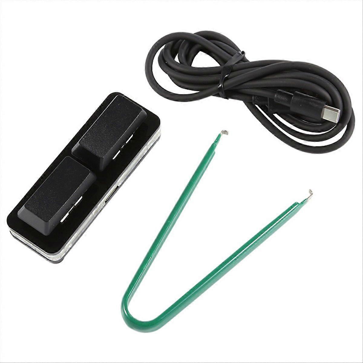 2 Key Custom Shortcut Keyboard,Black