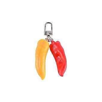 Chain Ring Fashion Chilli Keychain Schoolbag Backpack Decoration Pendant
