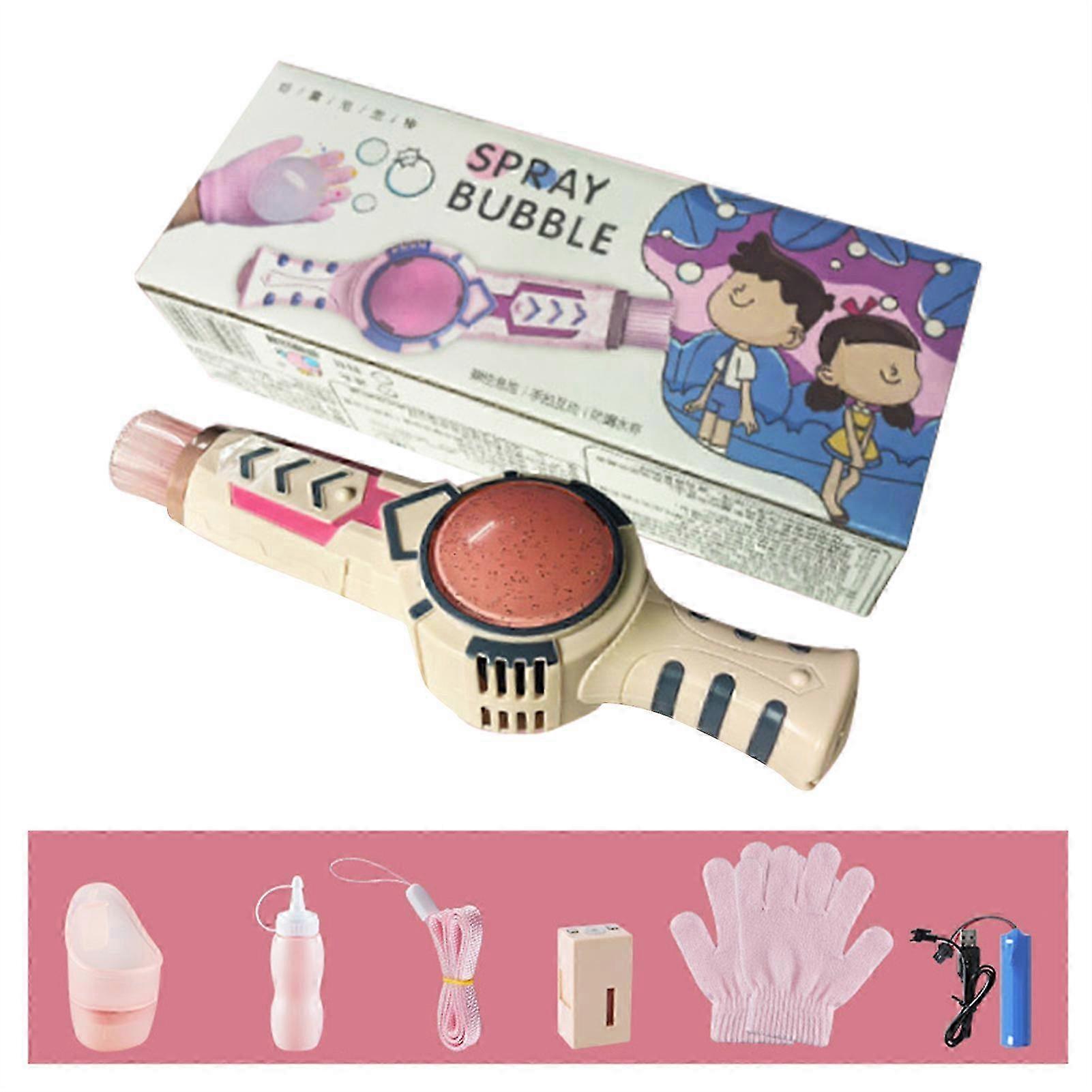 Handheld Bubble Machine Fun Safe Elastic Bubbles Hand Gloves for Kids