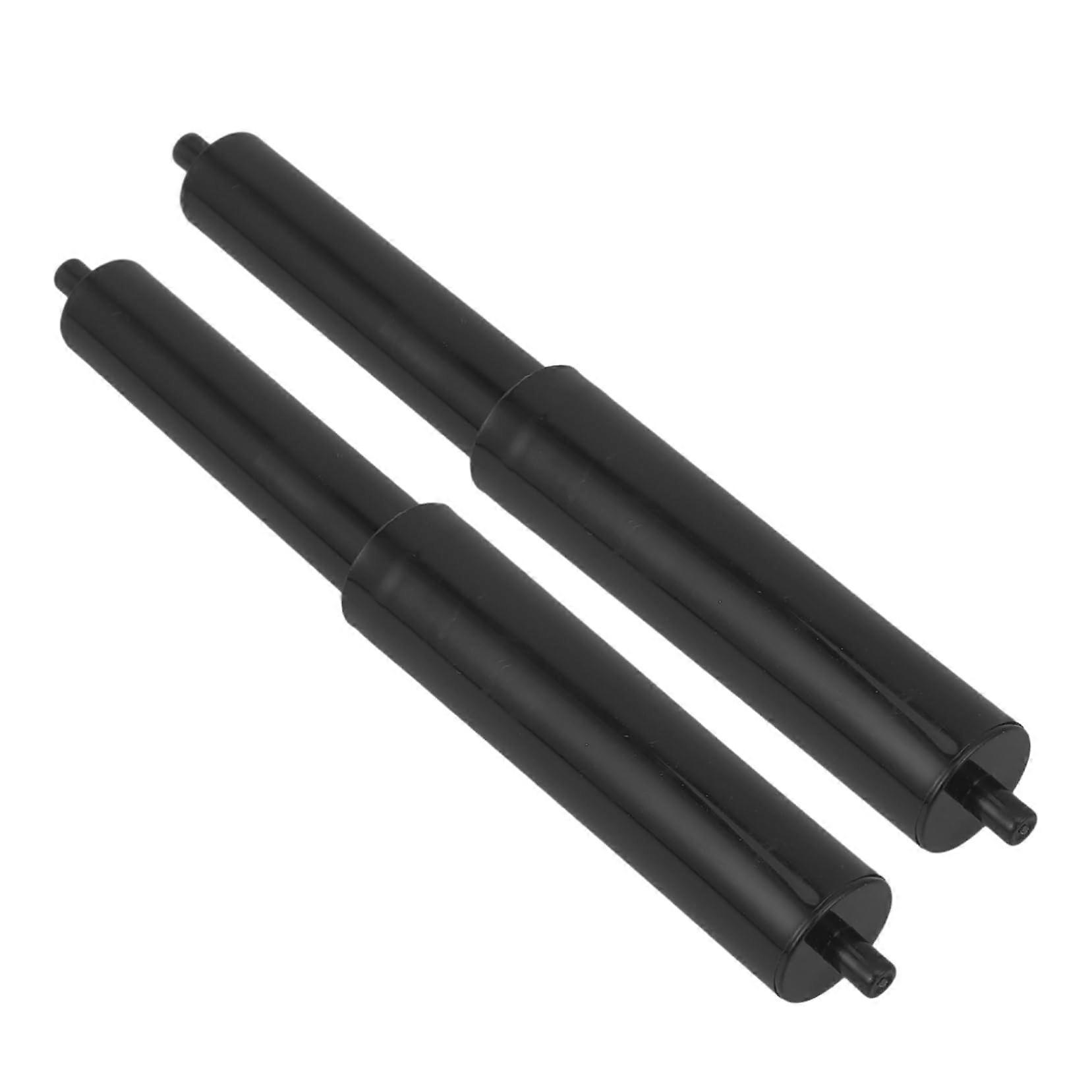 Toilet Paper Holder Replacement Rod 2pcs Spring Loaded Spindle Black Universal Easy Install