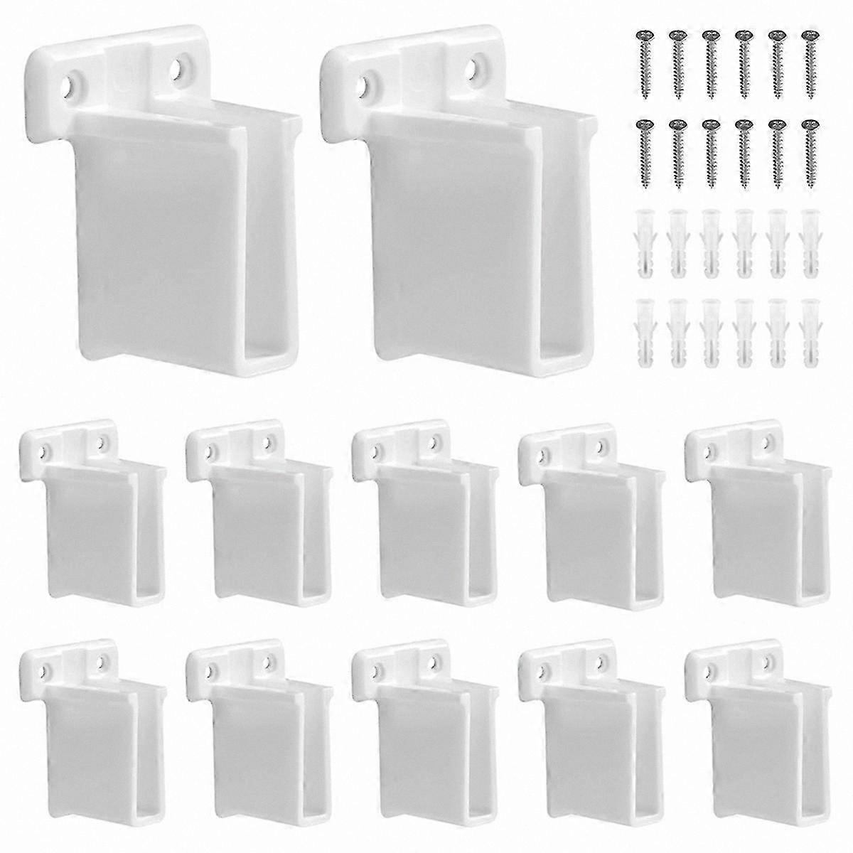 12-Pack Durable Shelf End Brackets for Wire Closets