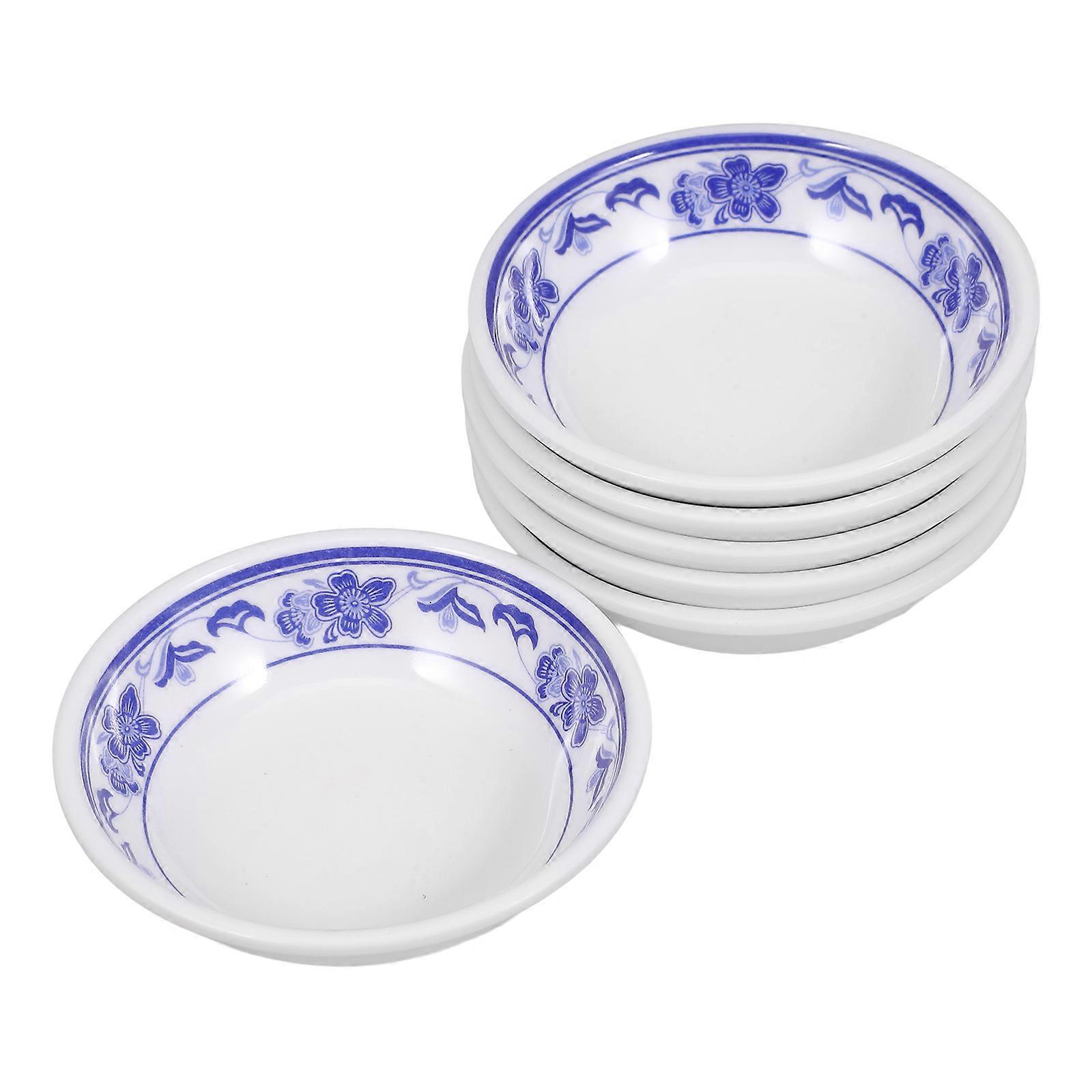 Multi Condiment Dish for Kitchen Use 6Pcs Reusable Plates