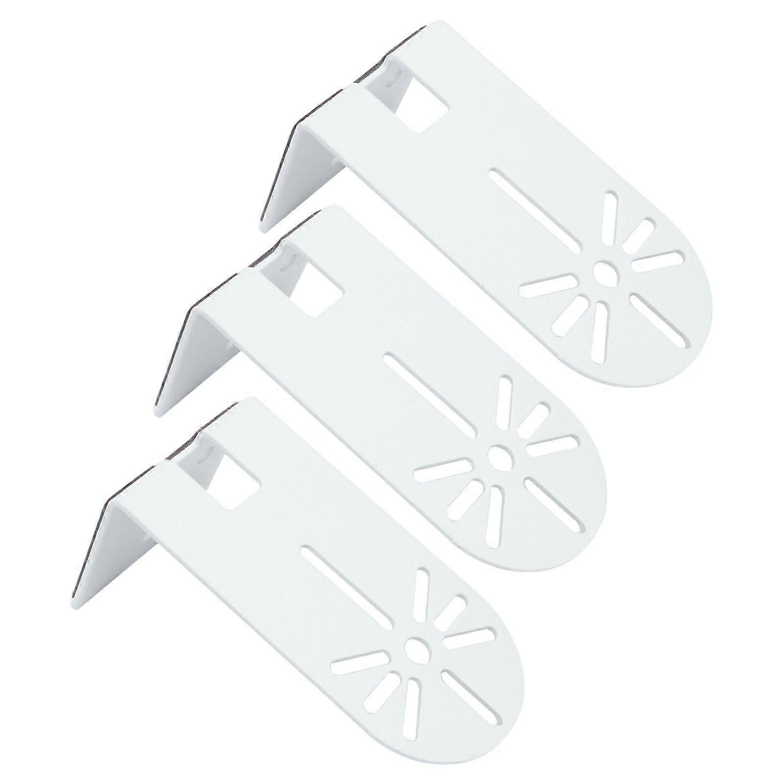 Security Camera Wall Mount with Adjustable Angle, 3pcs Floating Shelf Holder White Adhesive