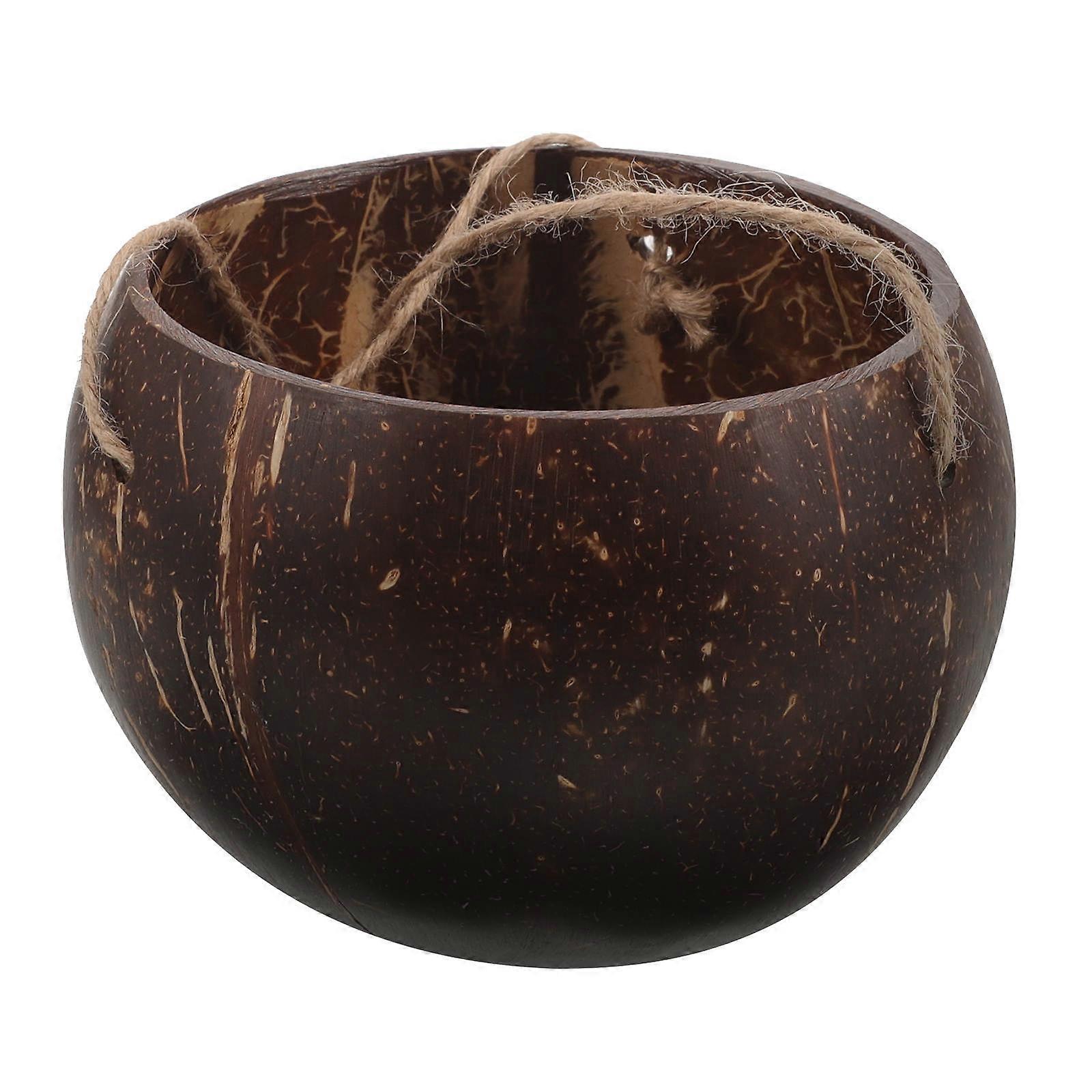 Hanging Flower Pot Coconut Shell Material Hanging Planter Basket