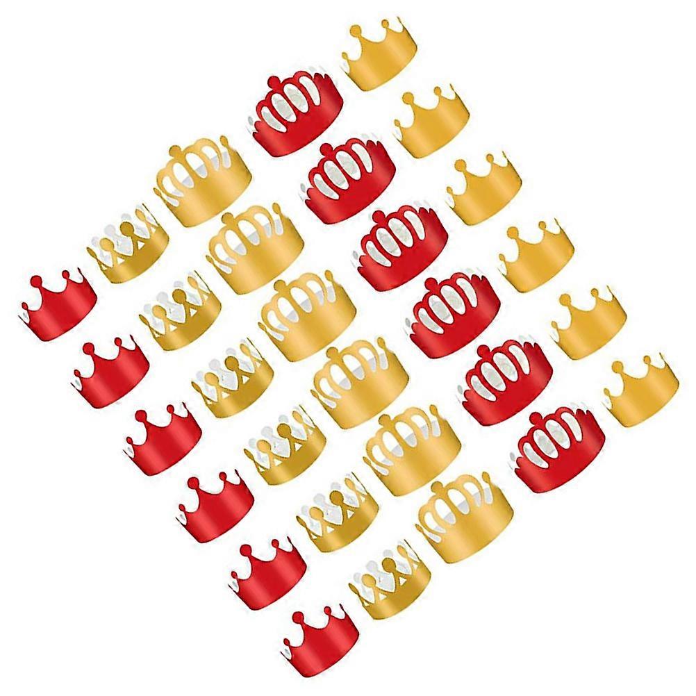 Birthday Crown Hat Paper Caps for Decoration 30Pcs Assorted