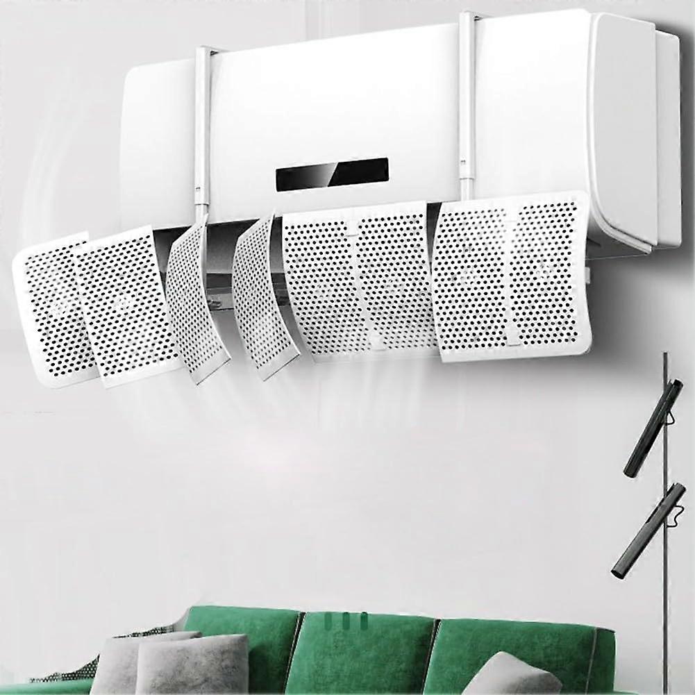 Adjustable 8Leaf Air Conditioner Deflector with Filter, AntiDirect Airflow for Wall Mounted Unit
