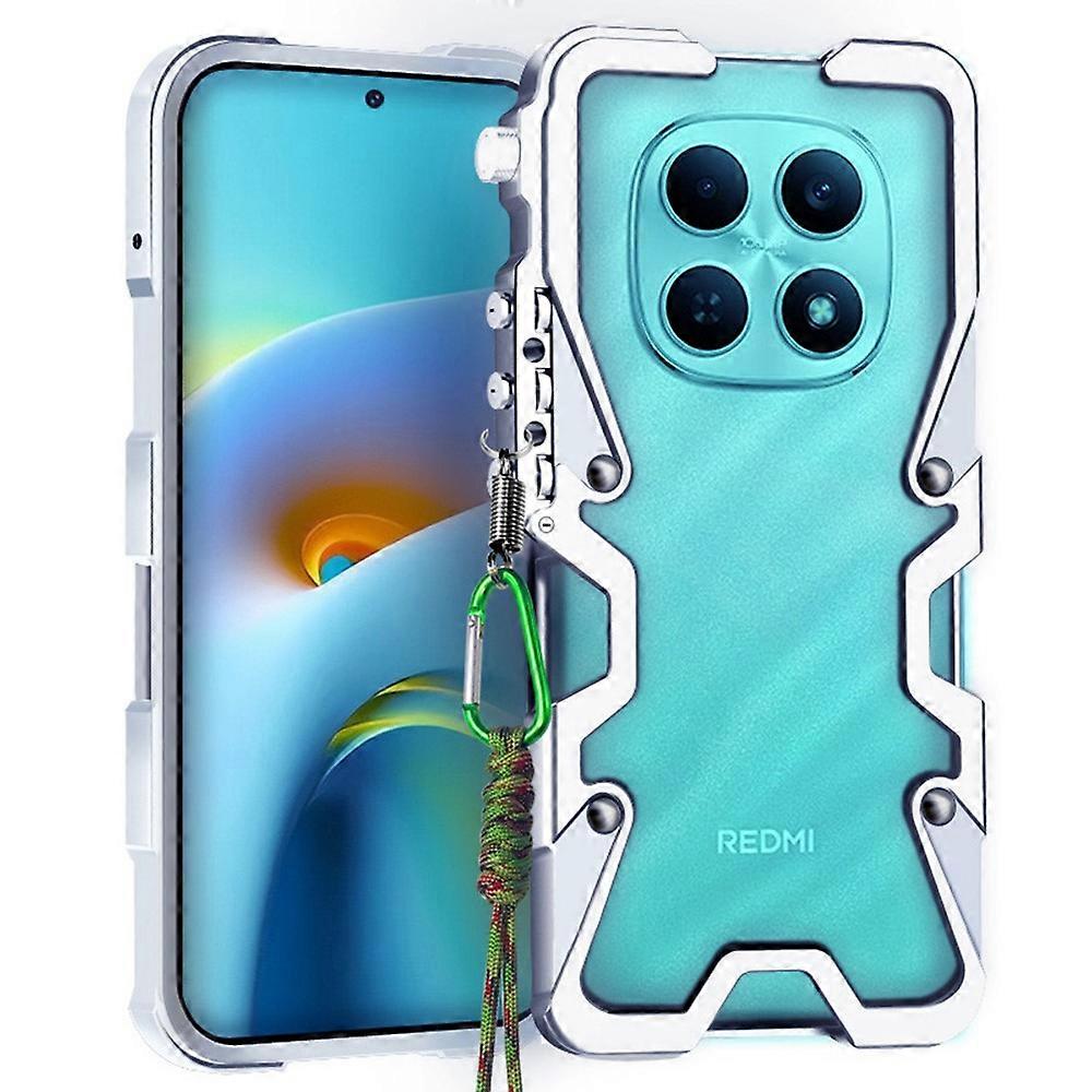 Compatível com Xiaomi Redmi Note 15 4G (Global) Capa protetora de alumínio com alça