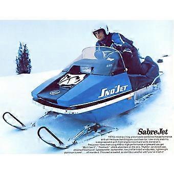 1974 Sno jet SabreJet 440 Schneemobil-Schlitten-Stressabbau-Puzzle V1545