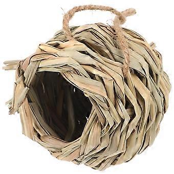 Handgemaakte stro geweven Hamster schuilplaats huis vogel Nest handgeweven vogel Nest kleine dieren Hut