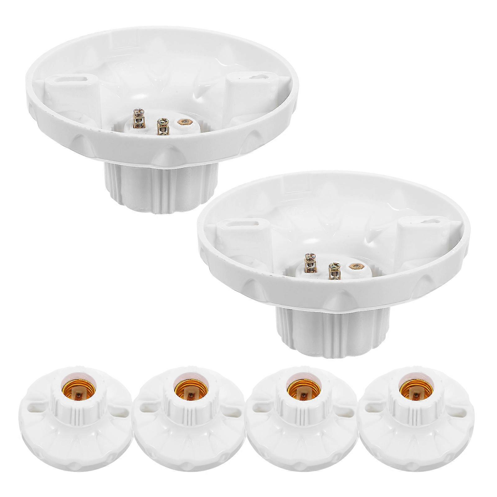 6pcs Ceiling Light Fitting E27 Lamp Holder E27 Light Socket Base Lamp Bulb Socket