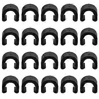 60 pezzi di clip a C per telaio bici MTB per guaina cavo freno, tubo flessibile, guide cavo cambio, clip per tubi fissi