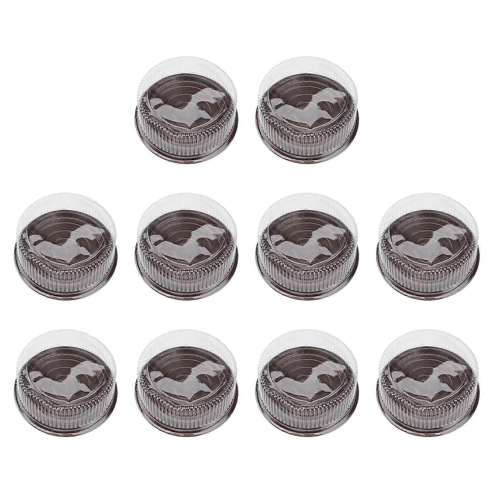 Round Cake Boxes 8 Inch Cake Boxes for Dessert Use 10Pcs Plastic Cases