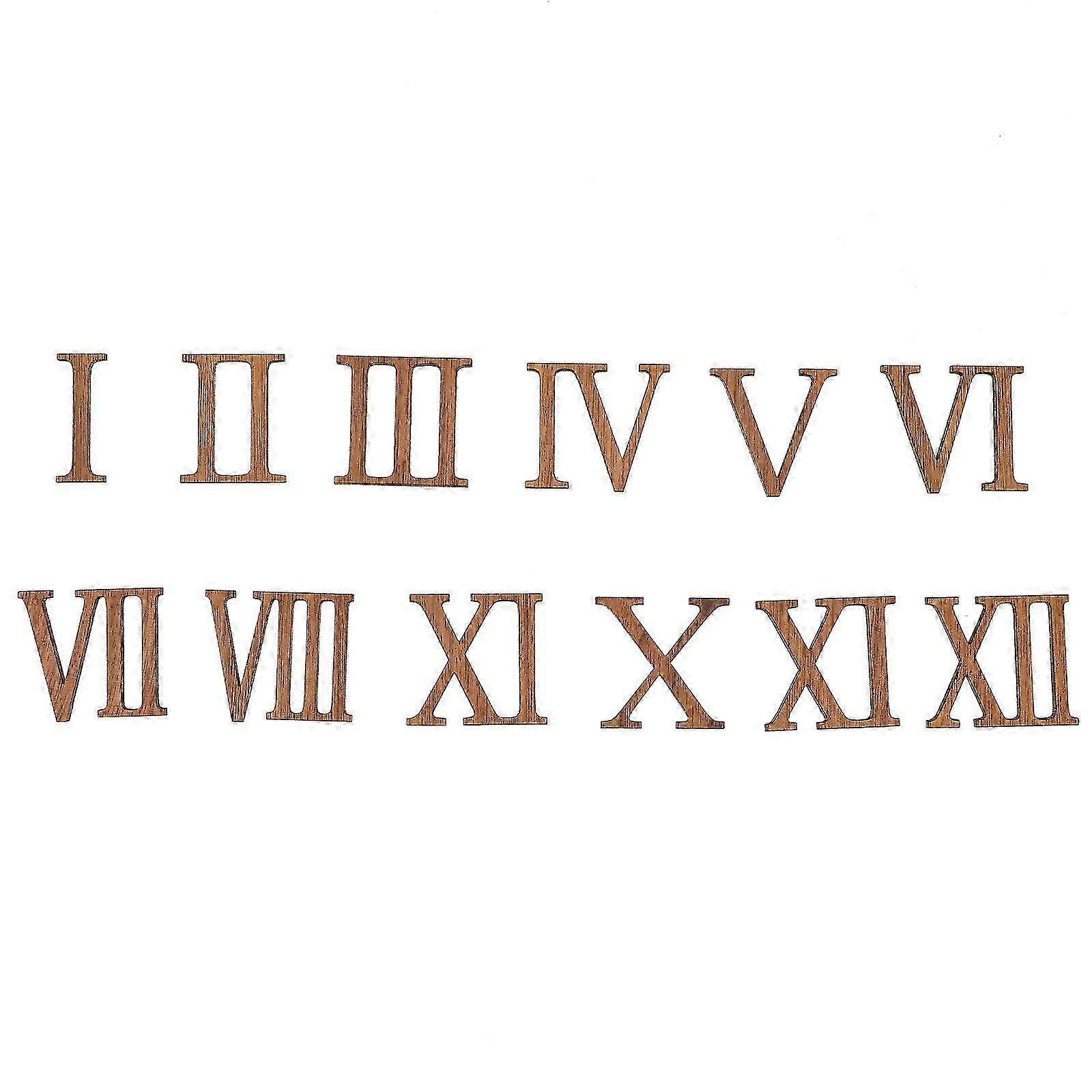 Small Roman Numerals Clock Diy Clock Decoration 12Pcs Plastic