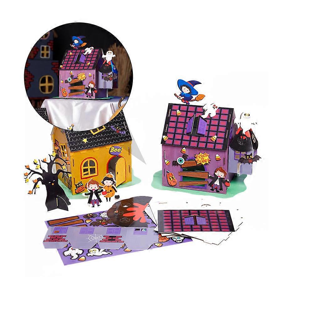 3D Paper DIY Halloween Model for 2Pcs Set