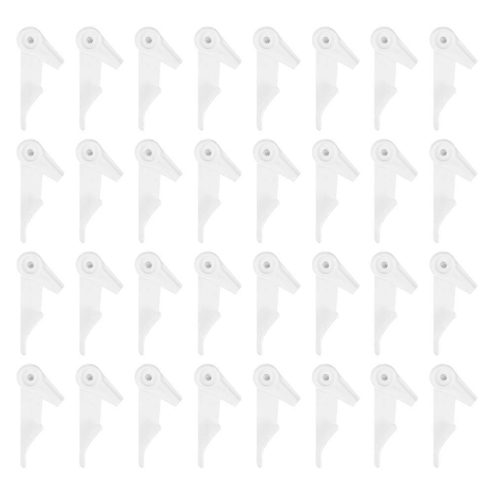 White Ceiling Light Buckles for Lamp Fixing 40Sets Plastic Clips
