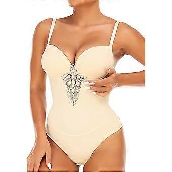 Body da donna in pizzo Shapewear con reggiseno incorporato Body Shaper Butt Lifter Tummy Control V-neck Tank Tops