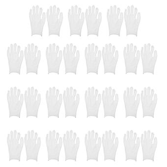 15 Pairs White Cotton Gloves compatible with Women, Essential Oil Sleeping Mittens compatible with Dry Hands