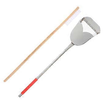 Ensemble d'outils de nettoyage pour cages à oiseaux (2 pièces) avec brosse et