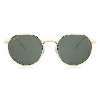 Okulary przeciwsłoneczne Ray-Ban RB3565 Jack 919631 Full Rim Gold Unisex Oval UV3 Original