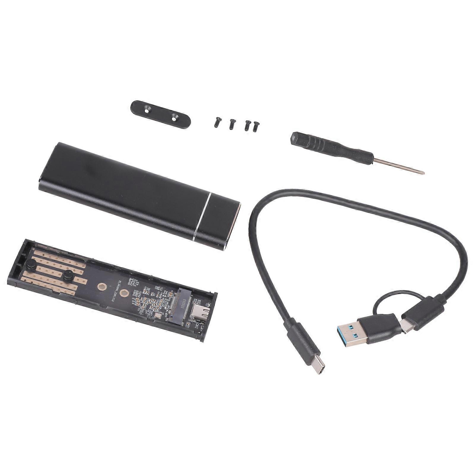 Tool less Aluminum Solid Disk Enclosure USB C 3.2 Gen 2 M Key B+M Key Support 4TB Storage Multicolor