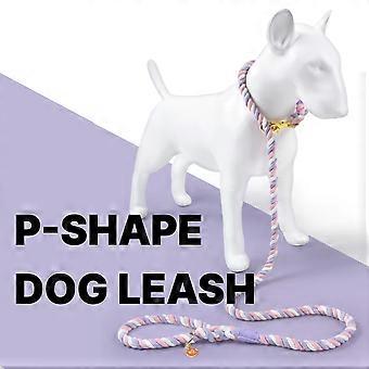 Dog Slip Lead Training Leash Rope P-Lead with Ring – Red/Yellow/Blu